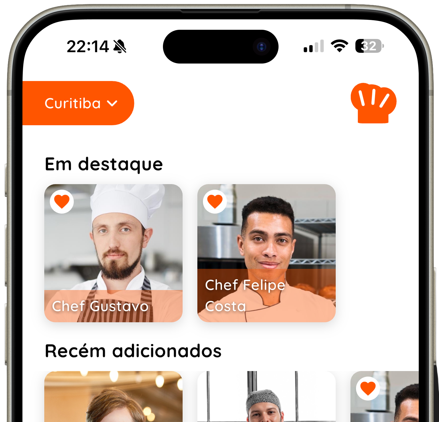 App Mockup myChef